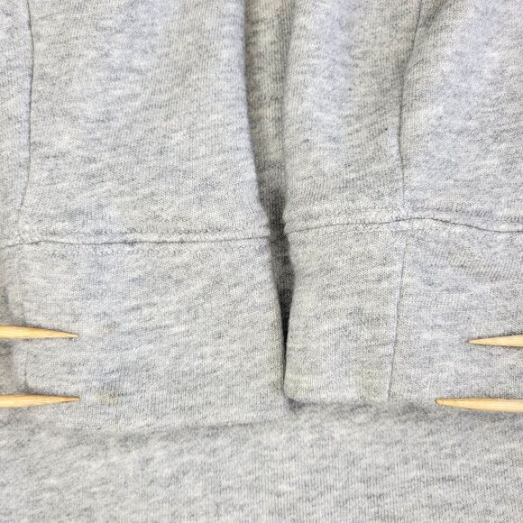 ATHLETA Gray Long Sleeve Crew Neck Sweatshirt size M Draw Waist Pullover Active - Picture 12 of 13